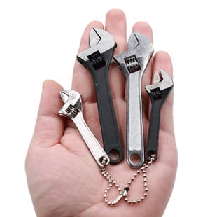 All steel 2.5/4/6/8/10/12/15 inch adjustable wrench mini open end wrench mini tool flexible wrench