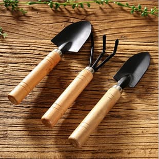 Flower Planting Tools Household Vegetable Gardening Soil Loose Flower Shovel Potted Flower Planting Tool Three-Piece Set Small Shovel