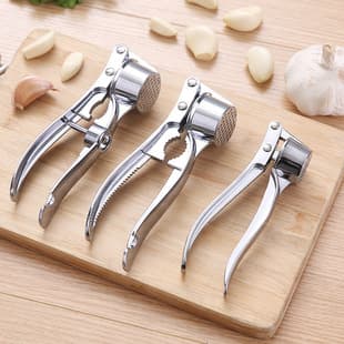 Wholesale Extra Large Garlic Press Garlic Masher Garlic Clip Multifunctional Zinc Alloy Stainless Steel Manual Pull Garlic Beater