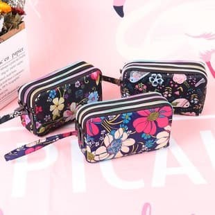 Wholesale 2024 new ladies long cell phone wallet clutch bag women fabric coin purse bag women's small handbag