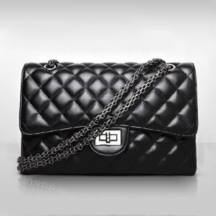 2026 New European and American Fashion Trendy Quilted Chain Bag, Chanel-Style Women's Bag, Single Shoulder Crossbody Bag, Small Women's Bag