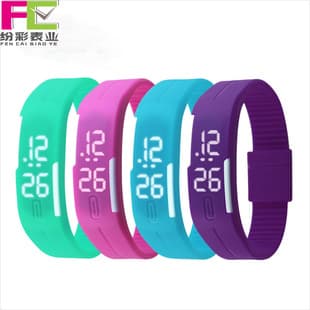 Colorful Watch Factory Spot Led Silicone Watch Waterproof Watch Sports Student Watch Led Can Be Shipped in One Piece