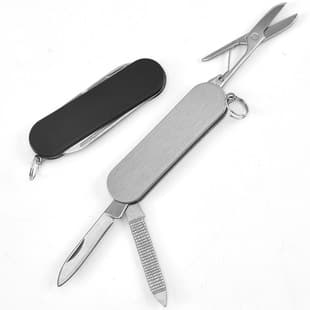 Factory Direct Sales Small Three-Open Folding Knife Multi-Functional Mini Portable Self-Defense Knife Outdoor Stainless Steel Knife