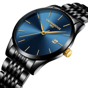 Rui Zhi Yuan Swiss Famous Brand Ultra-Thin Men's Waterproof Watch Men's European and American Style Quartz Watch Cross-Border Foreign Trade Wholesale