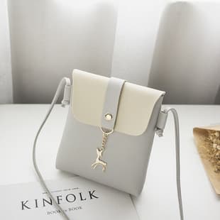 Dropshipping New 2025 Women's Bag Korean Style Deer Pendant Women's Shoulder Crossbody Bag Pinduoduo Hot Supply