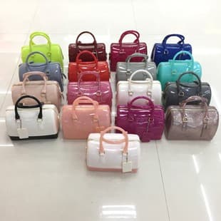 2026 Summer Hot-Selling Jelly Bag, Single Shoulder Crossbody Handbag, Pillow-Shaped Macaron European and American Fashion Women's Bag, Medium Size