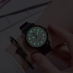 Cross-Border College Style Watch Harajuku Style Luminous Watch for Male and Female Students Literary European and American Retro Trendy Quartz Watch