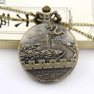Beijing Antique Pocket Watch Vintage Watch Great Wall Pocket Watch Beijing Pocket Watch Signature Pocket Watch