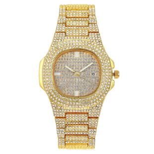 Foreign Trade Hot-Selling Fashionable Diamond-Encrusted Starry Full-Diamond Calendar Women's Watch Women's Watch Quartz Watch Women's Watch