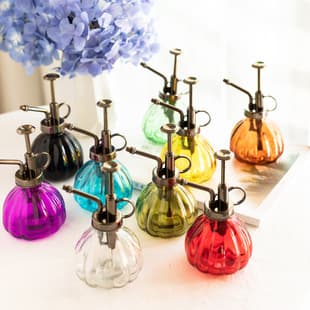 Retro Glass Watering Can Small Pumpkin-Shaped Gardening Tool Desktop Succulent Plant Watering Pot Cross-Border Wholesale
