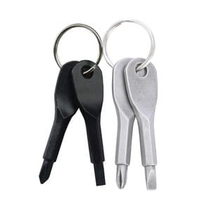 Wholesale emergency tools outdoor EDC screwdriver one-word Phillips portable mini screwdriver suit key ring
