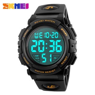 Shimeimei 1258 Male Waterproof Digital Watch Led Large Dial Sports Wrist Watch Fashion Multifunctional Outdoor Watch