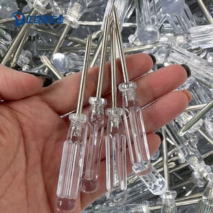 Mini crystal transparent 3.0 cross multi-function toy screwdriver home appliance delivery small screwdriver small