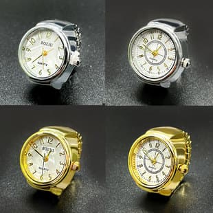 New Foreign Trade Recommendation Hot Selling Gold Digital Ring Watch Student Watch Jewelry Creative Finger Watch Wholesale