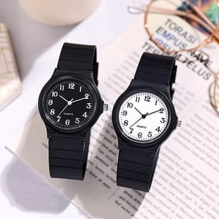Silent Analog Children's Watch for Primary and Secondary School Students, Anti-Drop Decorative Silicone Quartz Watch, Wholesale Anti-Drop Silicone Watch