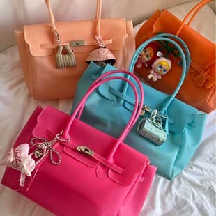 Kiikii Same Style Korean Jellyfirkin Jelly Bag 2026 Spring and Summer New Cute Candy Color Fashion