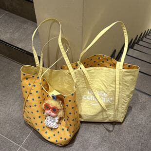 2026 New Korean Style Large-Capacity Canvas Tote Bag for Female Students, Versatile Shoulder Bag for Commuting, Casual Handbag