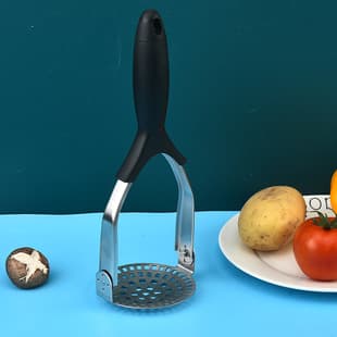 Stainless Steel Potato Press Household Food Supplement Masher Potato Masher Pumpkin Sweet Potato Egg Yolk Masher Gadget