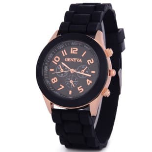AliExpress Geneva Silicone Watch Fashionable and Beautiful Colorful Jelly Student Sports Women's Sports Watch Cross-Border