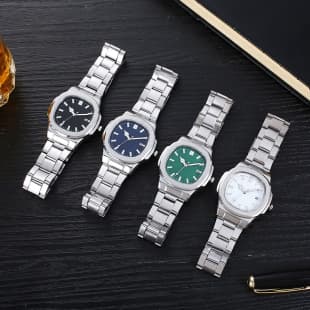 2025 new foreign trade square sports calendar steel band watch men's steel band quartz watch manufacturers a wholesale