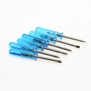 Wholesale 2mm Mini screwdriver Phillips dual-purpose small screwdriver small blue batch screwdriver