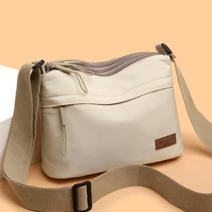 2024 New Style Multifunctional Simple Nylon Cloth Bag Fashionable Casual Portable Bag Lightweight Outgoing Shoulder Crossbody Bag