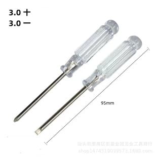 95mm long mini crystal transparent 3.0 Phillips screwdriver 3mm small screwdriver screwdriver screwdriver wholesale