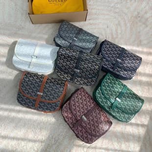 Cross-Border New Model Goyard Hobo Underarm Saddle Bag for Men and Women, Couple's Shoulder Crossbody Messenger Bag