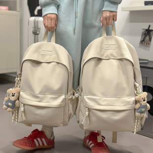 Casual College Student Schoolbag Female Junior High School Student Simple Versatile Large Capacity Computer Travel Backpack High School Student Backpack