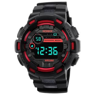 in stock factory direct supply explosion foreign trade HONHX men's sports waterproof luminous multifunctional electronic watch wholesale