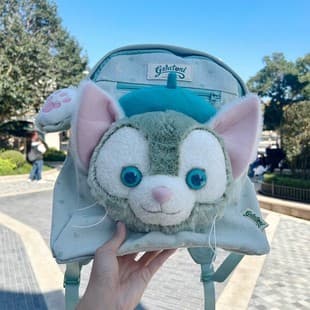 Paradise College Duffy Shirley Cake Pie Plush Bag Backpack Cartoon Doll Bag Large Capacity Student Bag Pain Bag
