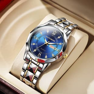 Swiss Brand Waterproof Luminous New Men's Watch Belt Quartz Watch Live Foreign Trade Dropshipping