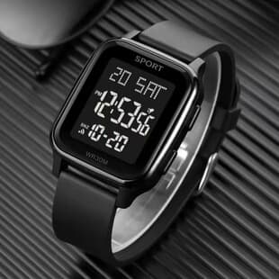 Teenager electronic watch junior Senior high school student men and women sports simple trend multi-functional watch