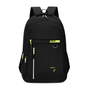 Cross-Border New Model Men's Backpack, Large Capacity, Solid Color, Business Travel Bag, Fashionable and Trendy College Student Backpack