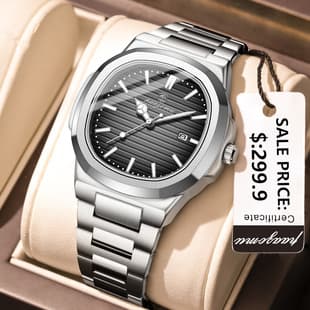 Swiss Brand Paazomu Men's Watch Ultra-Thin Waterproof Luxury Fashion Quartz Watch Live Broadcast Foreign Trade Hot Product