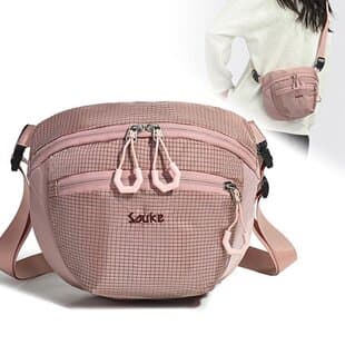 Cross-Border Crossbody Bag for Women, Lightweight Casual Shoulder Bag, High-End Commuter Portable Travel Practical Large-Capacity Shell Bag