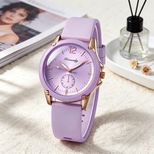 AR couple's steel-band quartz watch, leather strap watch, Japanese quartz movement, Alibaba e-commerce supply, same style as Mani watches
