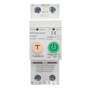 Foreign trade graffiti metering zigbee smart switch circuit breaker wireless remote control remote mobile phone control smart home