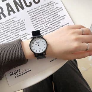 Special for Students Examination Junior High School Students High School Students Simple Light Luxury Niche Fashion Couple Pointer Quartz Watch Watch
