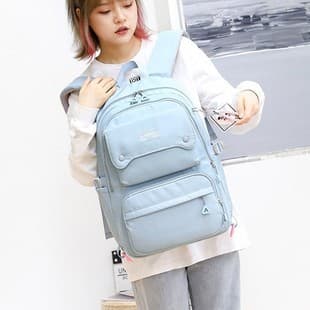 New Schoolbags for Junior High School Students and Girls, Simple and Versatile, High-Looking Elementary School Students’ Backpacks for Grades Three to Six