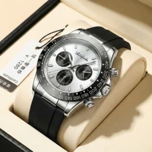 Live broadcast panda di/ice landi/ditona watch men's quartz watch silver di men's watch waterproof luminous non-mechanical