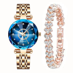 Douyin Hot Selling Niche High-Looking Women's Watch Fashionable Ocean Heart Quartz Watch Diamond Watch Simple