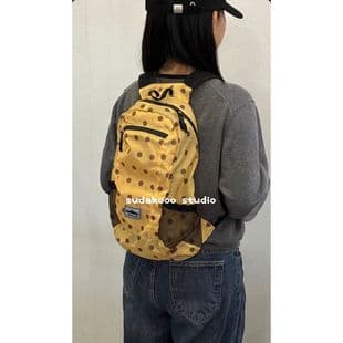 [Reserved] Sudakooo Korean New Heisan25 Autumn Nylon Lightweight Polka Dot Korean Backpack