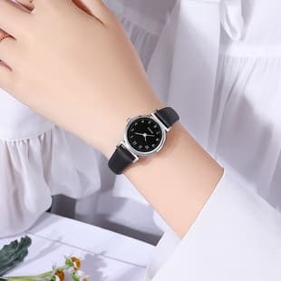 New fashion simple leather strap ladies watches in stock small fresh ladies watches wholesale