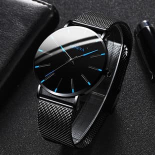 fashion blue needle men's watch men's watch quartz watch