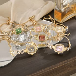 Light Luxury Chanel-Style Watch with High Aesthetic Value, Stylish Digital Watch for Students, Colorful Full Diamond Women's Watch, Square Pull-Out Wristwatch