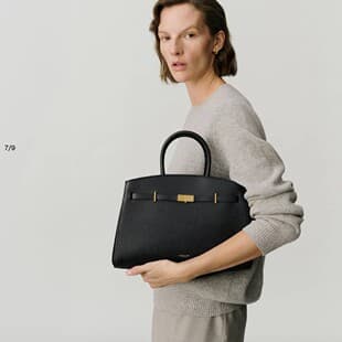 Demellier Handbag New Model Thehudson Cowhide Shoulder Crossbody Bag Large Capacity Commuter Tote Bag for Women