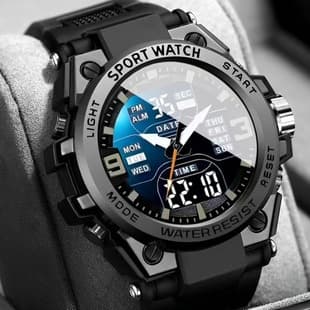 Multi-functional luminous alarm clock sports watch trend waterproof electronic watch men's teenagers junior high school Senior high school students