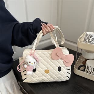 Hello Kitty Light Luxury Cute Multi-functional Backpack Women's All-match Niche High-end Fashionable Large Capacity Crossbody Bag