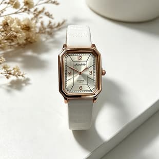 New Rectangular Women's Watch, Fashionable, Simple, Casual, Light Luxury, Silicone Strap, Quartz Watch, Versatile Retro Wristwatch